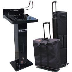 ขาย ให้เช่าโพเดี่ยมพร้อมเครื่องเสียงในตัว คิดและผลิตโดยคนไทย PD Mobile Podium