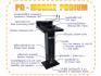ขาย ให้เช่าโพเดี่ยมพร้อมเครื่องเสียงในตัว คิดและผลิตโดยคนไทย PD Mobile Podium